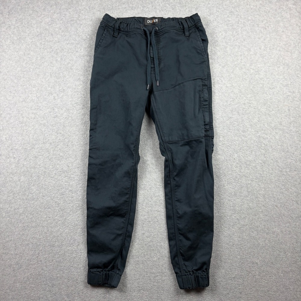 DUER Pants Mens 30x29 Blue N2X Slim Fit Jogger Performance Stretch Drawstring